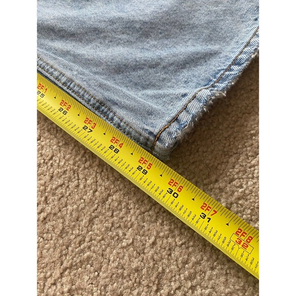 Princess Polly Holly Blue Cross Asymmetrical Straight Jeans Size US 8 Denim - Picture 10 of 12